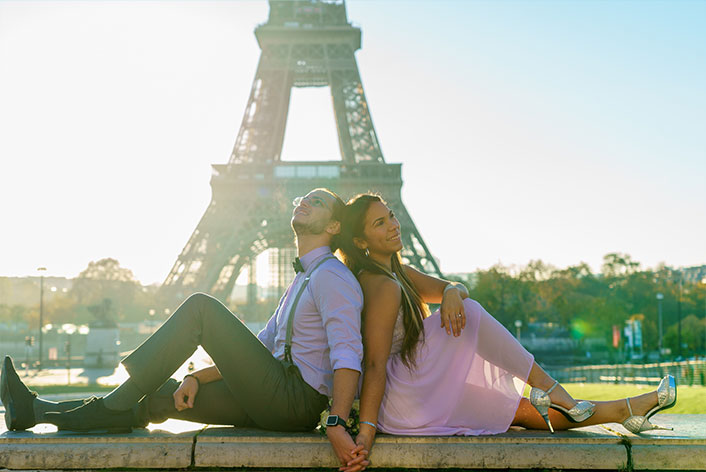 Tour Eiffel Terrasse, photo prise sur les terrasses du Trocadéro