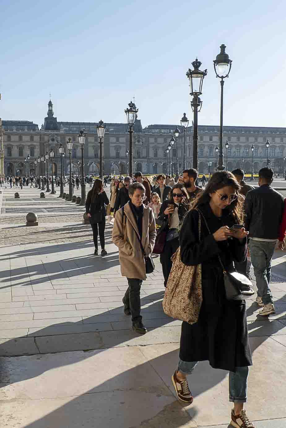 Shooting photo au Louvre - Carrousel louvre ligne fuite