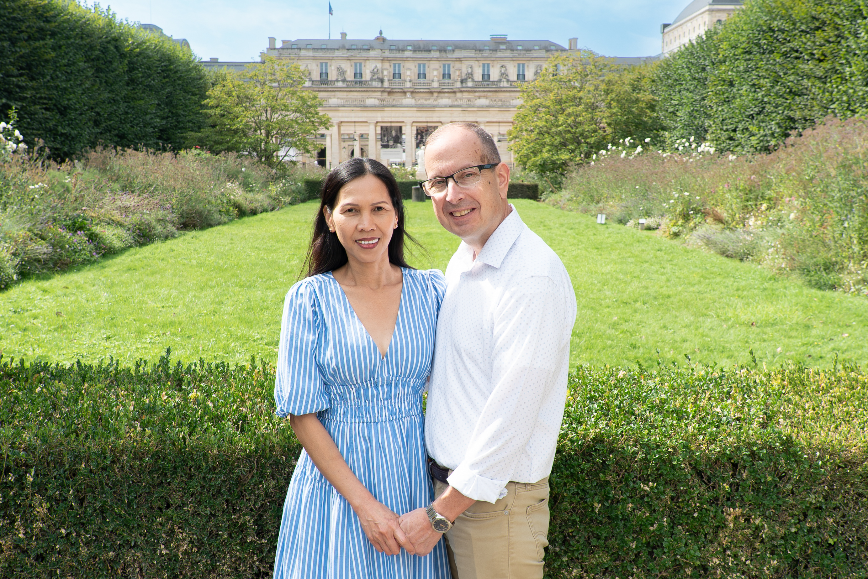 Palais Royal garden photoshoot