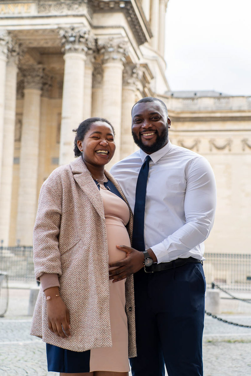 Photographe mariage Paris - 251 Invites Couple Femme Enceinte Pantheon Paris