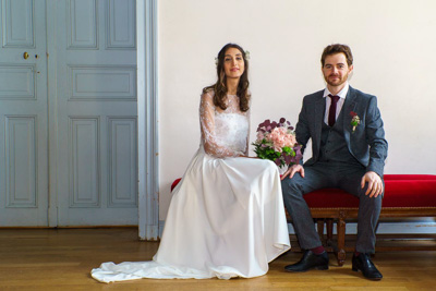 Photos de mariage à la mairie du 15e Paris