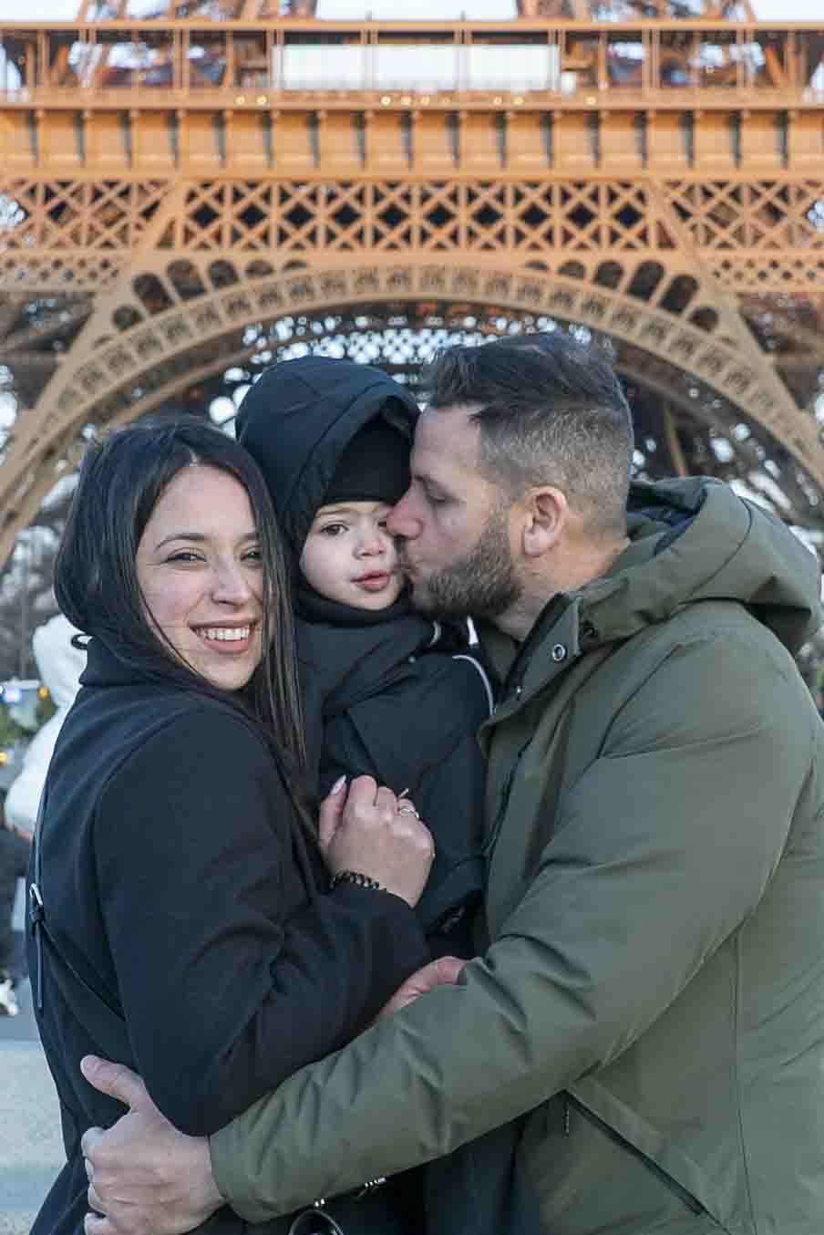 Spot Paris Tour Eiffel, Pont d’Iéna, photo famille