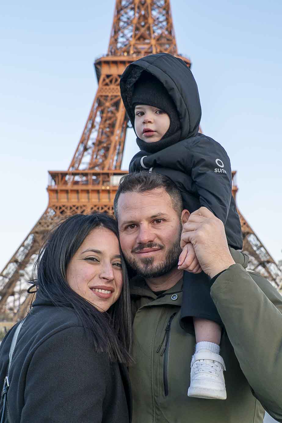 Shooting photo Tour Eiffel Pont d'Iéna famille