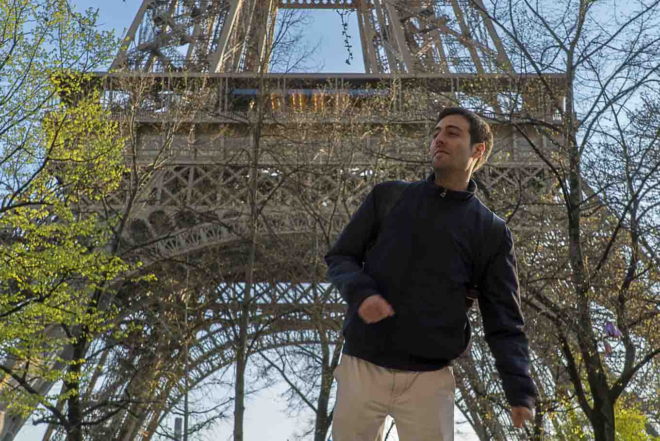 Photo de Paris avec la Tour Eiffel depuis la Rue de l’Université, spot Paris Tour Eiffel
